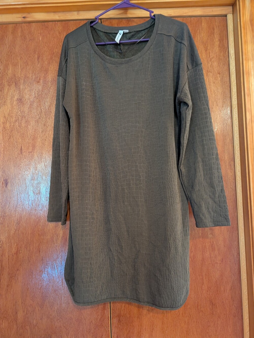 Croc Print Dress